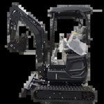 Escavadeira Hidráulica Completa com Drive, Escavadeira de 360 graus, barata, pode ser personalizada