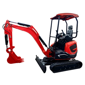 Mini Escavadeira de Construção com Motor Diesel, Micro Digger para Trator Agrícola Doméstico, 1Ton, Frete Grátis, Fábrica Personalizada