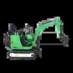 Mini Escavadeira Chinesa com Motor Forte Crawler Digger, Uso Agrícola, Máquina De Escavadeira, Personalização, 1Ton, EPA, Euro 5