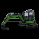 Miniescavadeira com esteiras de 3 toneladas, escavadeira pequena com motor Epa, produto personalizado Kubota para venda