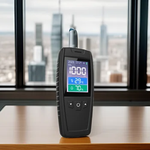 Detector de qualidade do ar novo industrial portátil co2 hcho testador precisão com tela lcd monitor temperatura umidade detector co2