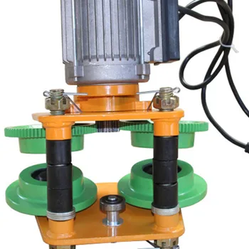 Guindaste elétrico de quatro rodas, 1t, 220/110v, carro esportivo, pequenas ferramentas elétricas, equipamento de elevação em miniatura para fábricas, cais