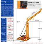 220v decoração de construção de telhado ao ar livre talha de elevação elétrica doméstica pequena guindaste de alimentação de elevação hidráulica