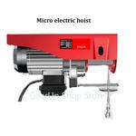 Talha elétrica portátil, guindaste de elevação, cabo, guincho, controle remoto, elevação para oficina industrial