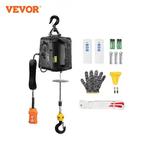 Vevor 1100lbs 1500w guincho elétrico 3 em 1 guindaste de guincho de energia portátil com controle remoto sem fio para proteção contra sobrecarga