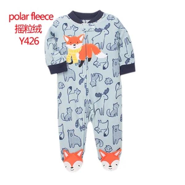 Recém-nascido Pijama com zíper, roupa interior quente de inverno, macacão de 1 peça, macacão infantil, roupas de caminhão
