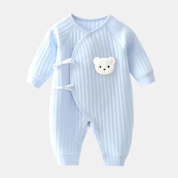 Bodysuit de algodão grosso recém-nascido, roupas Onesie, meninos e meninas, 0-6M, roupas de primavera e outono