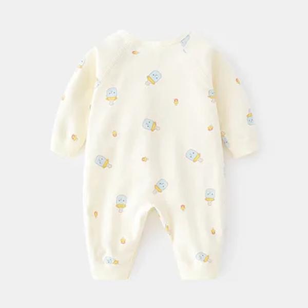 Macacão de algodão casual recém-nascido, macacão bebê menina e menino, roupas infantis, roupas novas para primavera e outono, 0-6m