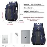 Mochila de Nylon impermeável para homens e mulheres, bolsa de viagem casual ao ar livre, bolsa esportiva clássica, caminhadas, camping, montanhismo