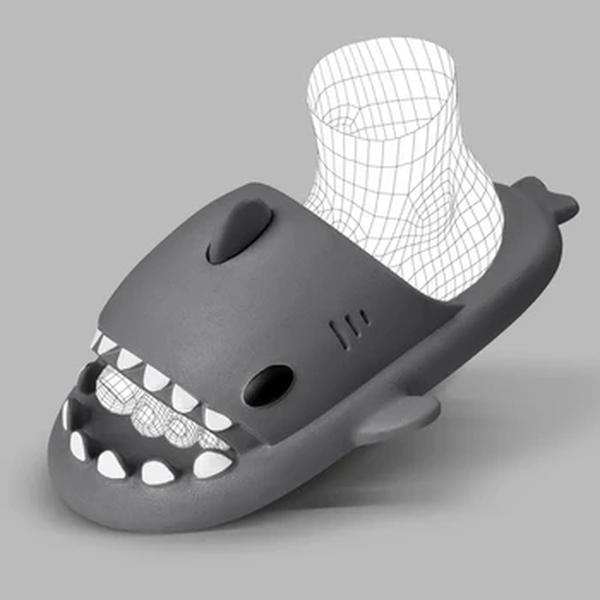 Slides de tubarão para homens e mulheres, chinelos de banheiro EVA, sandálias casuais ao ar livre, chinelos de praia, casa, verão, 2022