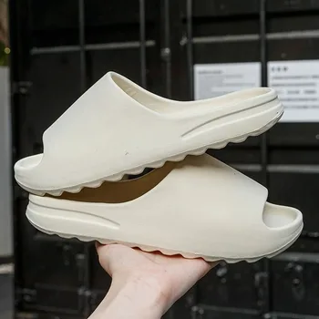 Sandálias de plataforma macia antiderrapante para homens e mulheres, sapatos de verão EVA, chuveiro interno ao ar livre, chinelo de banheiro