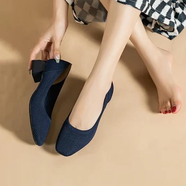 Sapatos de salto alto respiráveis para mulheres, calçado antiderrapante, calçado de caminhada para primavera e outono, net fashion, tamanho grande 43, novo, 2023