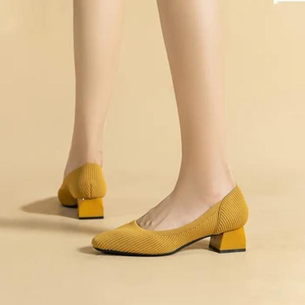 Sapatos de salto alto respiráveis para mulheres, calçado antiderrapante, calçado de caminhada para primavera e outono, net fashion, tamanho grande 43, novo, 2023