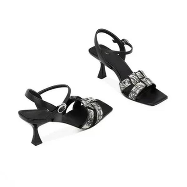 Sandálias de festa elegantes para mulheres, calçados, salto médio, vestidos de festa, sapatos de verão, preço baixo, frete grátis