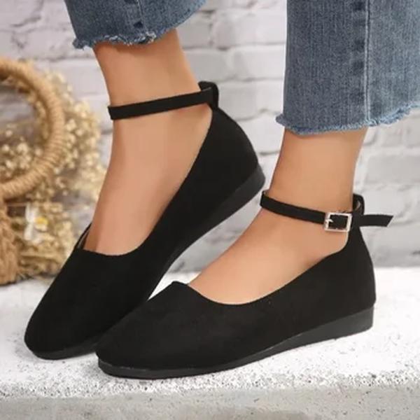 Sapatos baixos confortáveis em toe redondo para mulheres, chinelos casuais para mães, estilo elegante, novo, primavera e outono, atacado
