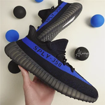 Adidas-Yeezy Boost 350 V2 tênis para homens e mulheres, tênis casuais reflexivos pretos ônix, tênis de esportes ao ar livre, moda