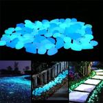 Luminous Garden Seixos, Glow in the Dark, Seixos para passarelas, Plantas, Decoração de aquário, Decoração de jardim, 11x13mm, 200pcs