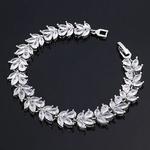 Conjunto de jóias de casamento nupcial para mulheres, gota d'água, colar e brinco, acessórios do casamento, populares, 4 peças, 2024