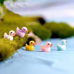Mini Duck Miniature Figurine Ornamentos, Artesanato Animal DIY, Desk Pot, Paisagem, Carro, Jardim, Acessórios para Decoração, 5-50Pcs