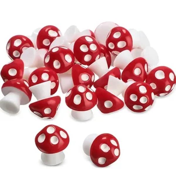 Minúsculo Figurinhas De Cogumelo De Resina, Mini Cogumelos Gnome Miniatura para Micro Paisagem, DIY Jardim De Fadas, Decoração De Artesanato De Casa, 50 Pcs, 100 Pcs
