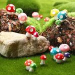 Minúsculo Figurinhas De Cogumelo De Resina, Mini Cogumelos Gnome Miniatura para Micro Paisagem, DIY Jardim De Fadas, Decoração De Artesanato De Casa, 50 Pcs, 100 Pcs