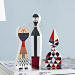 Decoração para casa sala de estar kawaii acessório esculturas & figuras personagem formas adorável madeira artesanal europa itens domésticos