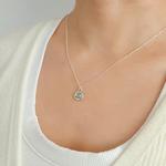 Conjunto de jóias para mulheres e meninas, 925 banhado a prata, letra elegante, brincos amor paz, acessórios para colar, novo