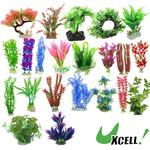 Uxcell Plantas Artificiais Grama Simulação Água Ervas Daninhas Ornamento Peixe Tanque Planta Flor Aquário Grama Decoração Acessórios