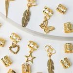 Dreadlock Hair Rings para Mulheres e Meninas, Clipe de Punhos Ajustável, Tranças Sujas, Talão Hairpin, Acessórios Headwear, 27pcs