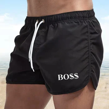 Shorts de corrida de luxo masculino, praia, esportes de treinamento, Fitness, Novo, verão