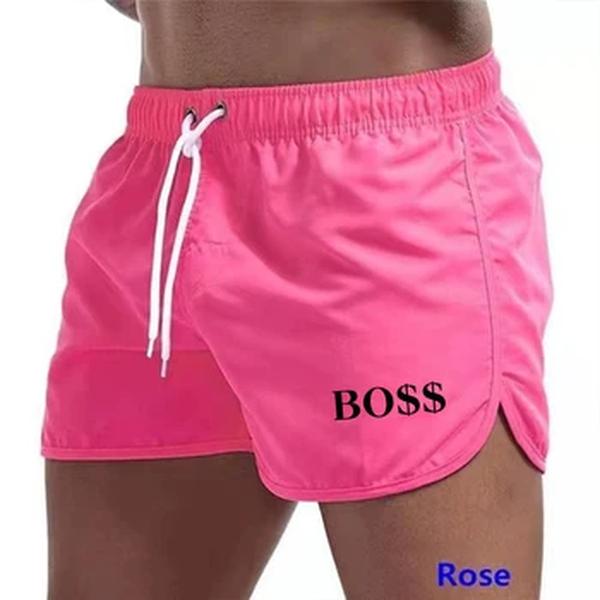 Shorts de corrida de luxo masculino, praia, esportes de treinamento, Fitness, Novo, verão