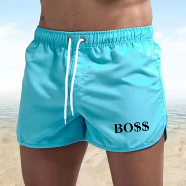 Shorts de corrida de luxo masculino, praia, esportes de treinamento, Fitness, Novo, verão