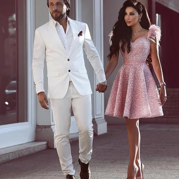 Vestidos de noite rosa frisados para mulheres, querida com penas, ocasiões formais, coquetel, baile de casamento, luxo, 2024