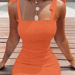 Trendy Solid Strap Curto Vestidos Brancos Fora Do Ombro Sexy Saia Pullover Bainha Mini Summer Beach Female Vest Dress