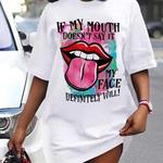 Vestido feminino solto de manga curta de camiseta, verão