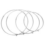 Aço inoxidável Pesca Folding Net, Brail Head, Round Dipnet, Combater Acessório