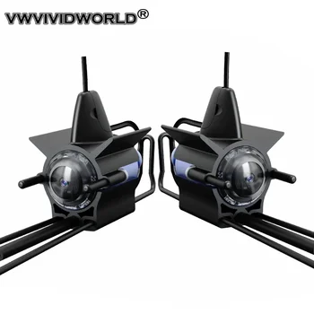 VWVIVIDWORLD-Câmera de Pesca Subaquática, Fish Finder, IPS Display LCD, Longa Resistência, Visão Noturna, 220 ° HD, UHD, 5,0 ", 4,3"