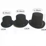 Top preto Chapéus Chapéu de Mago Realizada Jazz Performances de Palco para As Mulheres Homens Fedora Chapéu Do Partido