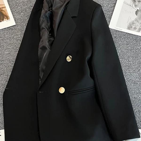 Fato esportivo casual feminino, jaqueta chique, blazers elegantes, moda coreana, luxo, outono, inverno, 2023