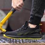 Sapatos de segurança Toe para homens e mulheres, tênis leves, à prova de perfurações, botas de construção unissex