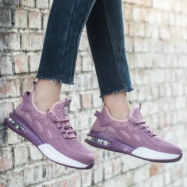 Sapatos de segurança Toe aço respirável feminino, Botas de segurança do trabalho, Sapatilhas esportivas à prova de punção, Botas de segurança