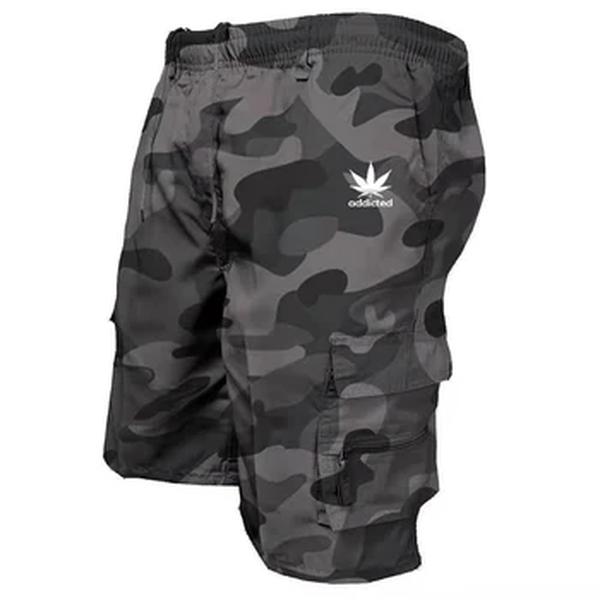 Shorts de carga com bolso múltiplo masculino, calça curta casual de verão, roupa esportiva confortável, nova moda, ao ar livre, 2024