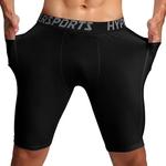 Calças justas de compressão Quick Dry para homens, Shorts Running, Ginásio Fitness, Shorts Esportivos, Troncos Masculinos, Leggings
