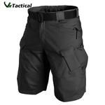 Shorts táticos militares urbanos para homens, ao ar livre, impermeável, resistente ao desgaste, shorts carga, secagem rápida, multi bolso, calças de caminhada, plus size