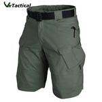Shorts táticos militares urbanos para homens, ao ar livre, impermeável, resistente ao desgaste, shorts carga, secagem rápida, multi bolso, calças de caminhada, plus size
