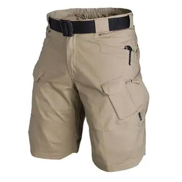 Shorts táticos masculinos com bolsos múltiplos, shorts de carga duráveis casuais, impermeáveis para caminhadas ao ar livre e trekking