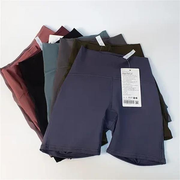 Perneiras de cintura alta apertadas para mulheres, curto esportivo, controle de barriga, treino, corrida, ginásio, sólido, à prova de agachamento