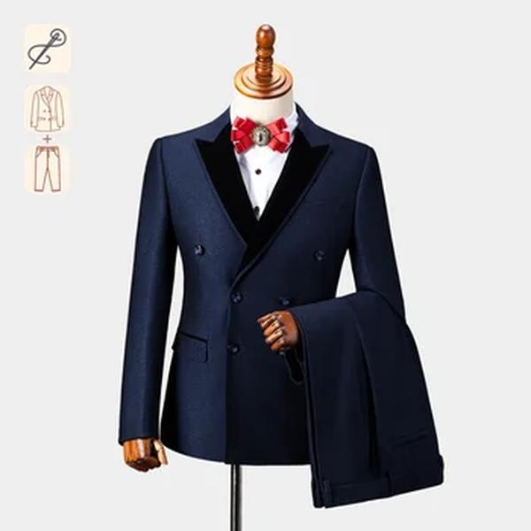 Ocasiões formais masculinas ternos, blazers elegantes, vestido de noite, tamanho personalizado, design original, casamentos