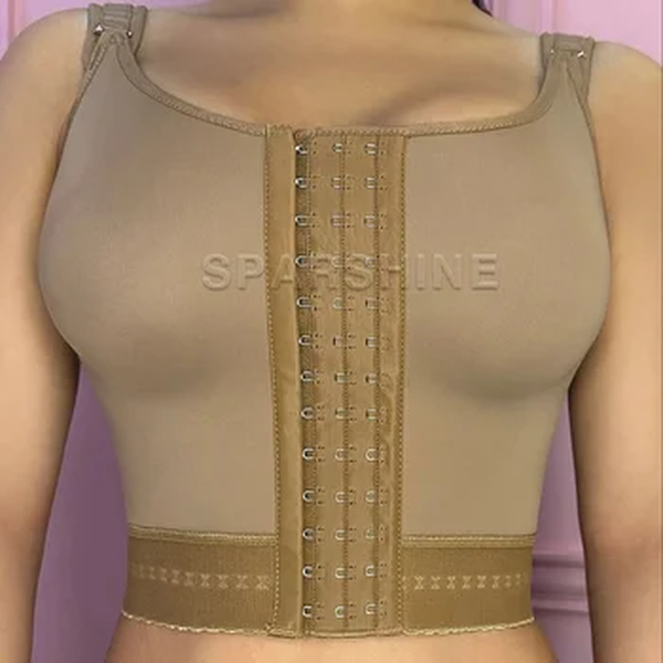 Fajas Colombiana-Sutiã de Alta Compressão Emagrecimento Shaping com Olhos Gancho, Corretor de Postura Shapewear, Beleza Corporal, Novo