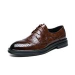Cavalheiro negócios formal sapatos de couro dos homens moda vestido sapatos clássico italiano formal escritório oxford sapatos para homens derby sapatos